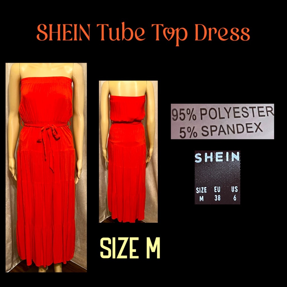 Size M- SHEIN Tube Top Dress